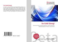 Copertina di So Cold (Song)