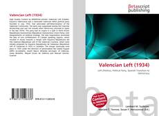 Copertina di Valencian Left (1934)