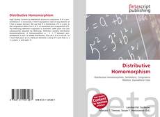 Buchcover von Distributive Homomorphism