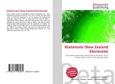 Buchcover von Waitemata (New Zealand Electorate)