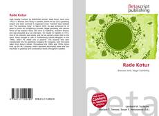Buchcover von Rade Kotur