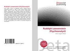 Buchcover von Rudolph Loewenstein (Psychoanalyst)