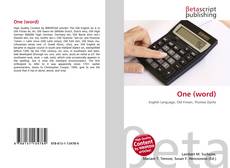 Buchcover von One (word)