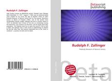 Bookcover of Rudolph F. Zallinger