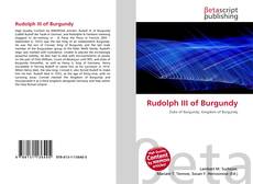 Portada del libro de Rudolph III of Burgundy