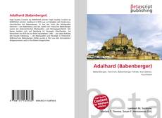 Buchcover von Adalhard (Babenberger)