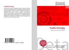 Capa do livro de Tsallis Entropy 