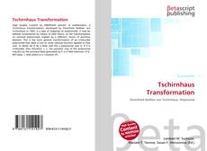 Tschirnhaus Transformation kitap kapağı