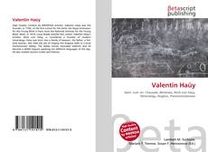 Portada del libro de Valentin Haüy