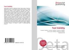 Portada del libro de Test Validity