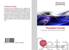 Capa do livro de Thompson Groups 