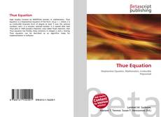 Portada del libro de Thue Equation