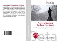 Portada del libro de Adam-Mickiewicz-Denkmal (Lemberg)