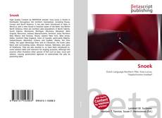 Portada del libro de Snoek