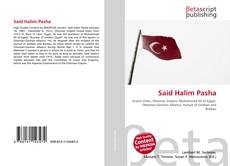 Buchcover von Said Halim Pasha