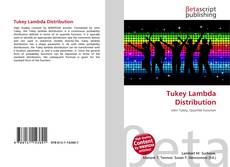 Portada del libro de Tukey Lambda Distribution