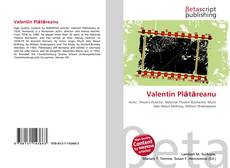 Buchcover von Valentin Plătăreanu