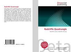 Bookcover of Radcliffe Quadrangle