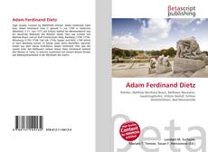 Buchcover von Adam Ferdinand Dietz