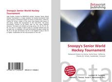Capa do livro de Snoopy's Senior World Hockey Tournament 
