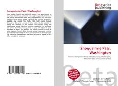 Capa do livro de Snoqualmie Pass, Washington 