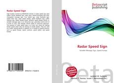 Portada del libro de Radar Speed Sign