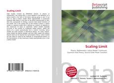 Portada del libro de Scaling Limit