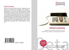 Bookcover of Schur's Lemma