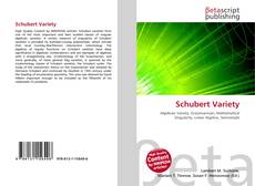 Portada del libro de Schubert Variety