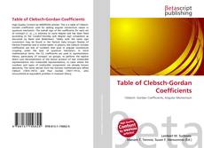Couverture de Table of Clebsch-Gordan Coefficients