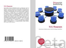 Bookcover of T(1) Theorem