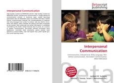 Portada del libro de Interpersonal Communication