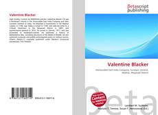 Capa do livro de Valentine Blacker 