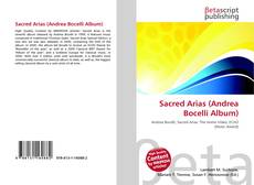 Capa do livro de Sacred Arias (Andrea Bocelli Album) 