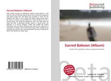 Sacred Baboon (Album)的封面