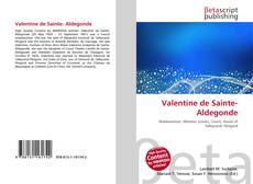 Capa do livro de Valentine de Sainte- Aldegonde 