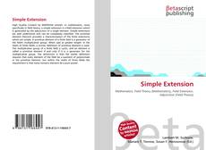 Buchcover von Simple Extension