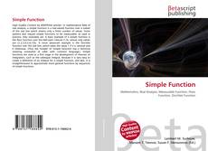 Capa do livro de Simple Function 