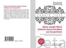 Buchcover von Adam Joseph Maria Valentin Donat Heußlein von Eussenheim