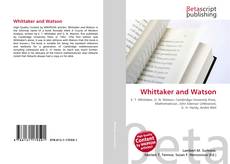 Couverture de Whittaker and Watson