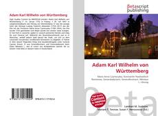 Couverture de Adam Karl Wilhelm von Württemberg