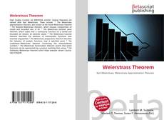 Buchcover von Weierstrass Theorem