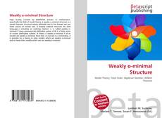 Capa do livro de Weakly o-minimal Structure 