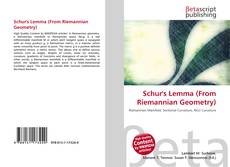 Couverture de Schur's Lemma (From Riemannian Geometry)
