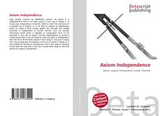 Couverture de Axiom Independence