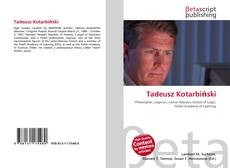 Buchcover von Tadeusz Kotarbiński