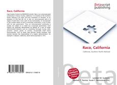 Capa do livro de Raco, California 