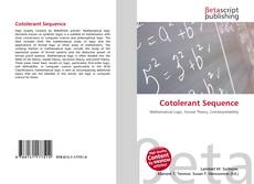 Couverture de Cotolerant Sequence