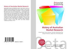 History of Australian Market Research kitap kapağı