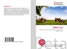 Portada del libro de Adam Lux